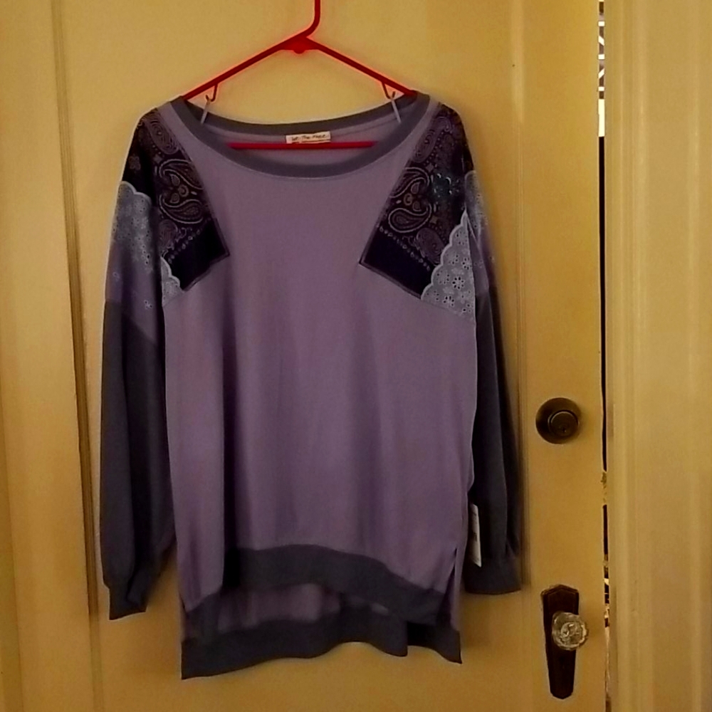 NWT free people top size medium. Cornflowe…